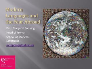 Modern Languages and the Year Abroad