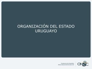 ORGANIZACIÓN DEL ESTADO URUGUAYO