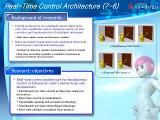 Real-Time Control Architecture (7-6)