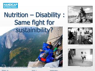 Nutrition – Disability : Same fight for sustainibility ?