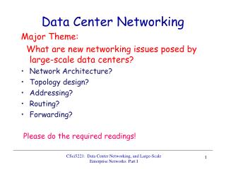 Data Center Networking