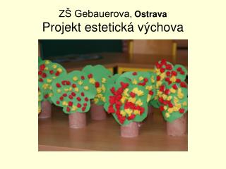 ZŠ Gebauerova , Ostrava Projekt estetická výchova