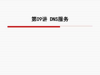 第 09 讲 DNS 服务