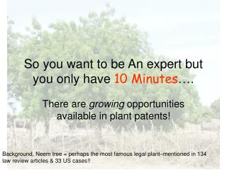 So you want to be An expert but you only have 10 Minutes ….