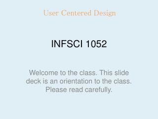 INFSCI 1052