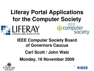 Liferay Portal Applications for the Computer Society