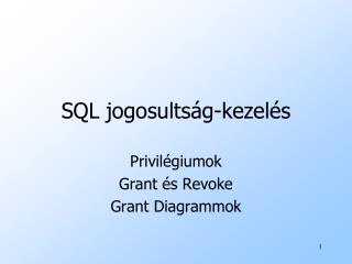 SQL jogosultság-kezelés