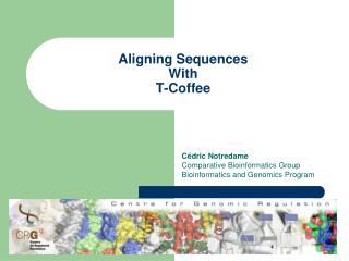 Aligning Sequences With T-Coffee