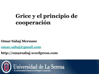 Grice y el principio de cooperación