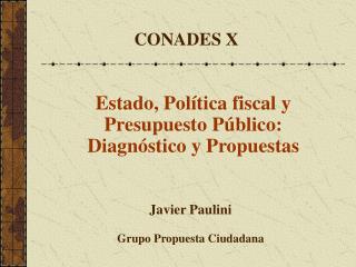 Javier Paulini Grupo Propuesta Ciudadana