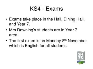 KS4 - Exams