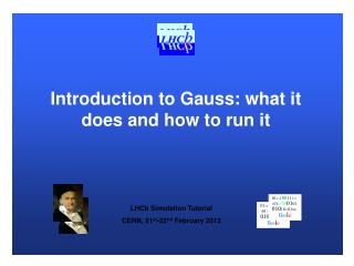 Introduction to Gauss: what it does and how to run it