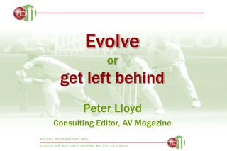 Evolve or get left behind