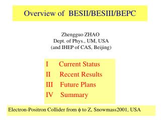 Overview of BESII/BESIII/BEPC
