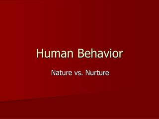 Human Behavior