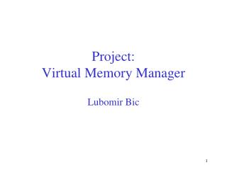 Project: Virtual Memory Manager