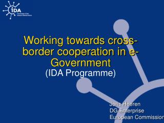 Working towards cross-border cooperation in e-Government (IDA Programme)