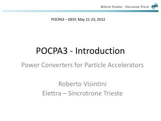 POCPA3 - Introduction