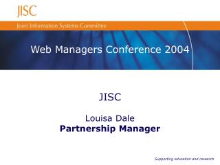 Web Managers Conference 2004