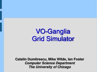 VO-Ganglia Grid Simulator
