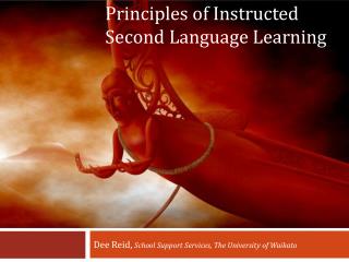 Principles of Instructed Second Language Learning