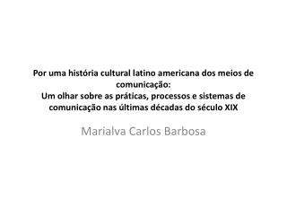 Marialva Carlos Barbosa
