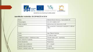 Identifikátor materiálu: EU OPVKICT2-4/Vl14
