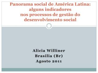 Alicia Williner Brasilia (Br) Agosto 2011