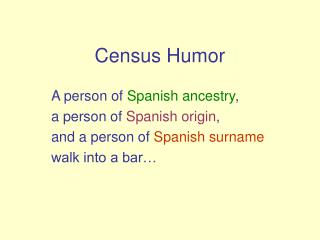 Census Humor