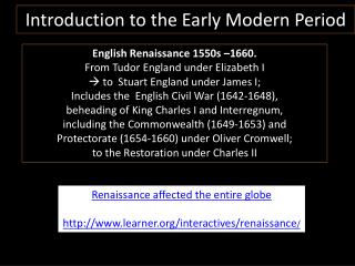 Introduction to the Early Modern Period