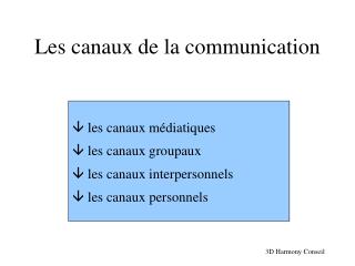 PPT - LES BASES DE LA COMMUNICATION PowerPoint Presentation - ID:298328