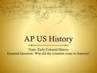 AP US History