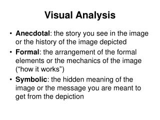 Visual Analysis