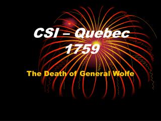 CSI – Quebec 1759