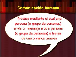 Comunicación humana