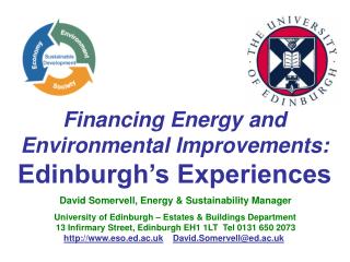 Financing Energy and Environmental Improvements: Edinburgh’s Experiences