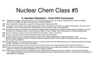 Nuclear Chem Class #5