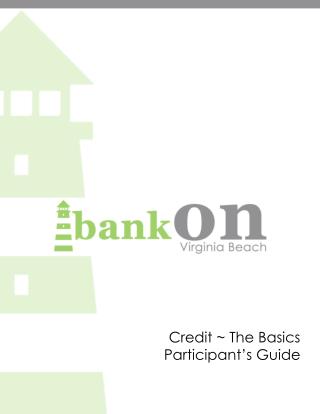 Credit ~ The Basics Participant’s Guide