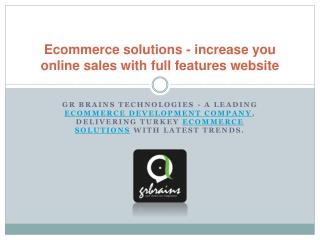 increase you online sales with full features website