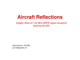 Aircraft Reflections
