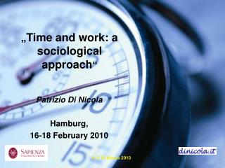 „ Time and work: a sociological approach “