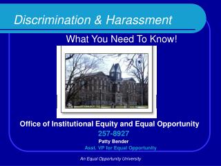 Discrimination &amp; Harassment What You Need To Know!