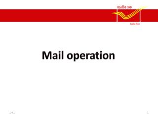 Mail operation
