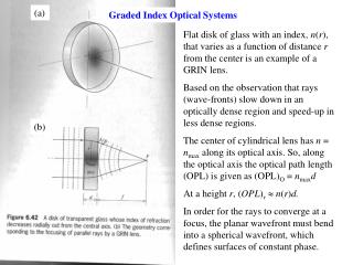 Graded Index Optical Systems