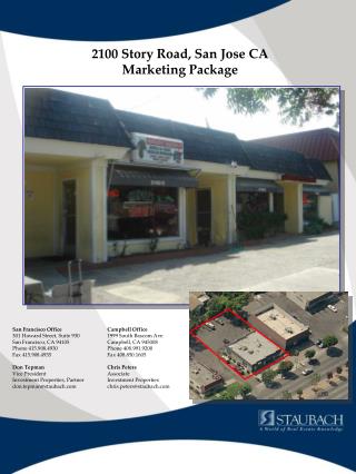 2100 Story Road, San Jose CA Marketing Package
