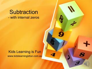 Subtraction - with internal zeros