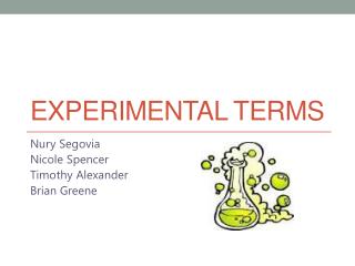 Experimental Terms