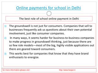 Outstanding Features About online payment for school in Delh