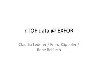 nTOF data @ EXFOR
