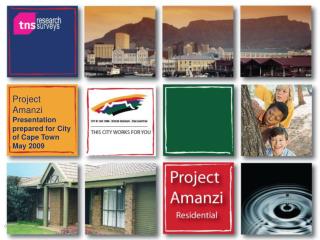 Project Amanzi Presentation prepared for City of Cape Town May 2009